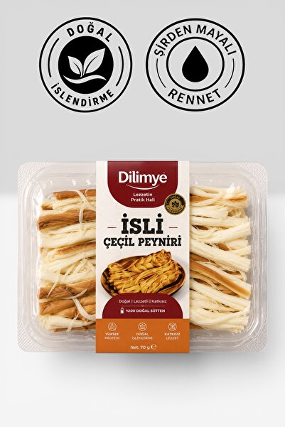 Genel Markalar Dilimye İsli Açbitir Çeçil Peyniri 70 Gr x 10 Adet - Gerçek Çe...