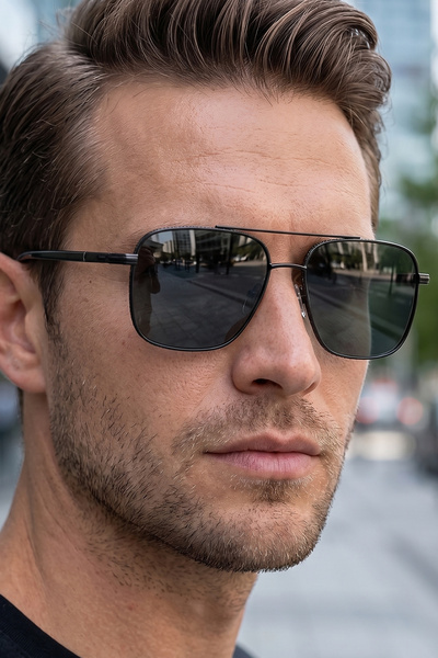 Daniel Klein Polarized - Uv400 Protection Metal Frame Black Green Original Me...