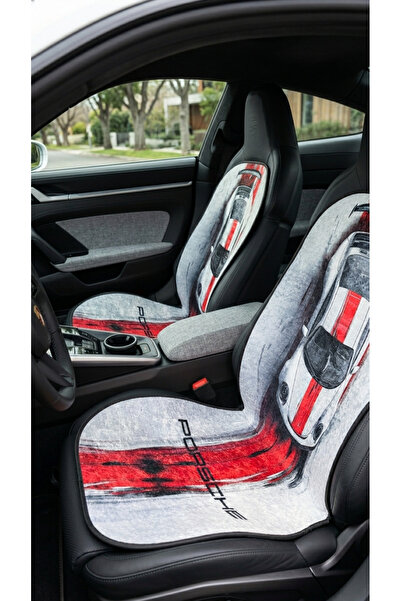 Oto Koltuk Kılıfı Ön 2li Set - Airbag Uyumlu Süngerli Dijital Baskılı Koltuk Koruyucu