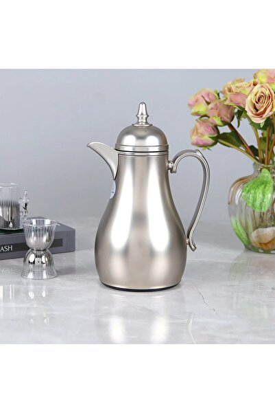 Al Hadaya Mall Stainless Steel Thermos Classic Modern Design - Matte Nickel -...