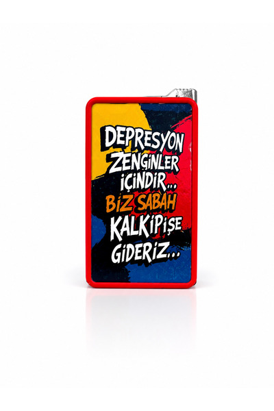 ONRSTORE Komik Yazılı Gaz Dolumlu Dolumlu Çakmak – Aynalı TasarımTasarım