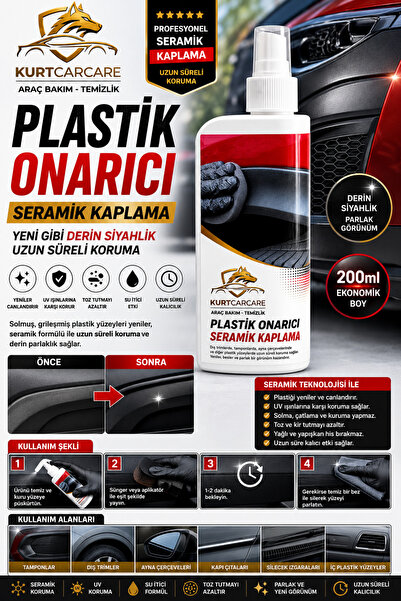 KurtCarCare Plastik Onarıcı Seramik Kaplama