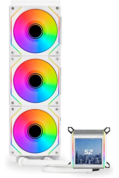 Lian Li Galahad II LCD 360 AIO CPU Liquid Cooler - Features SL Infinity ARGB ...