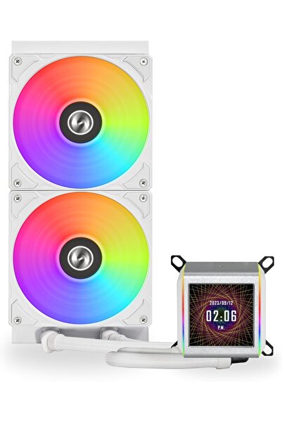 Lian Li Galahad II LCD 280 AIO CPU Liquid Cooler - Enhanced with 2.88" Custom...