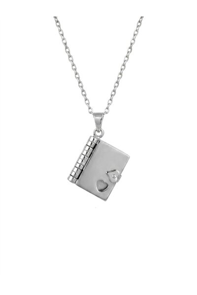 Lorivelle Premium Openable 3-Leaf Book Locket Women's Necklace - Meaningful a...