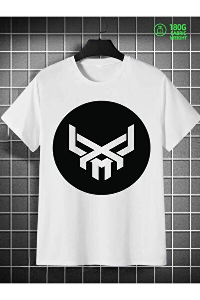 STITCHLY 1pc Men'S Colors Graphic T-Shirt White with Black X Symbol Print, Sh...