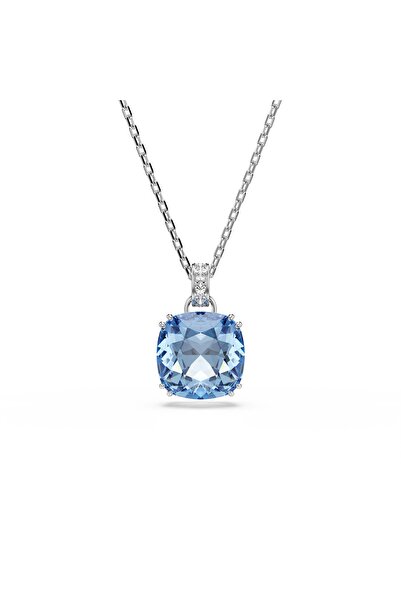 Swarovski Millenia Kolye, Yastık kesim, Mavi, Rodyum kaplama