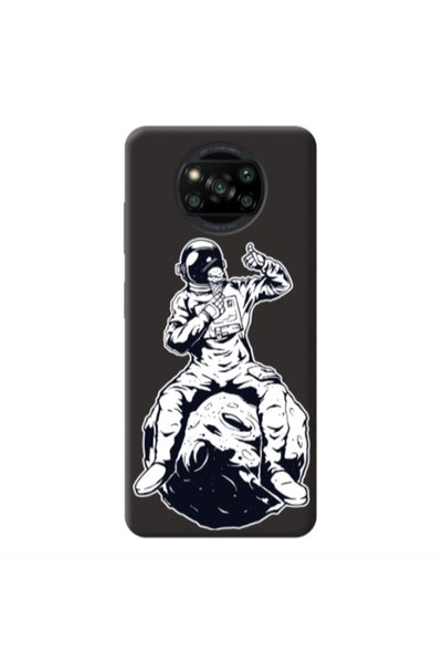 Other Xiaomi Poco X3 Pro ice cream in space Black Colored Silicone TPU Θήκη