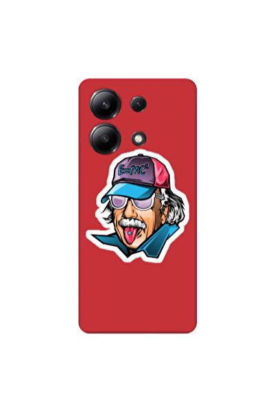 Other Xiaomi Redmi Note 13 4G Einstein Red Colored Silicone TPU Θήκη