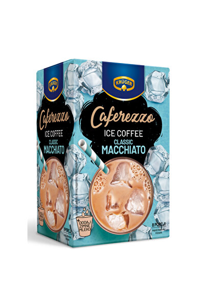 KRUGER Cafea Cafferezzo Ice Coffee Classic Macchiato 100g, cu lapte, 8 portii