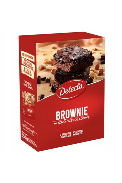 Delecta Pudra pentru tort Brownie, 550g