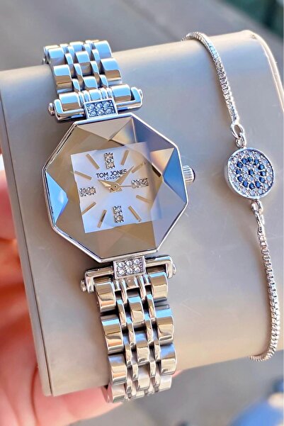Tom Jones London Women's Watch Silver Color Original Steel Waterproof 3Atm 2 ...