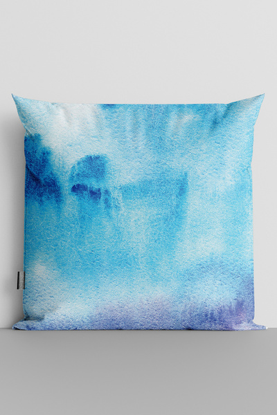TicaretJet Watercolor Themed Double Sided Digital Printed Throw Pillow Cover ...