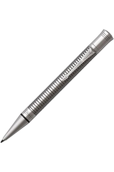 Parker قلم حبر جاف دوفولد بريستيج من الروثينيوم، برأس متوسط، 8503