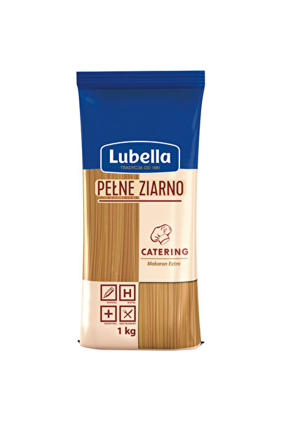 Lubella Paste fainoase Spaghetti din faina integrala 1 kg, fara oua, 16g prot...