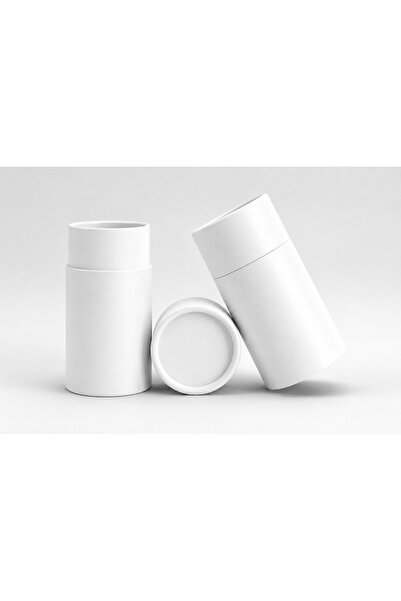 aybaş kağıtçılık 9x14 cm (5 Adet) Beyaz Kapaklı Hediyelik Silindir Kutu, Sert...