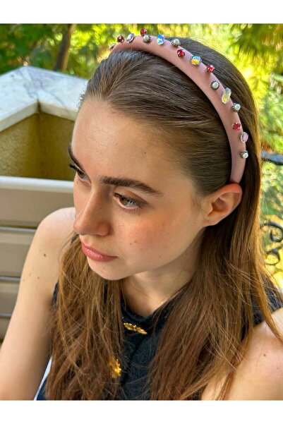 ByMerve Women's Special Design Hand-Placed Crystal Thin Crown