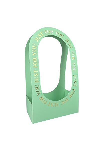 OEM Green Paper Flower Package Top Bottom Set 22x12x38