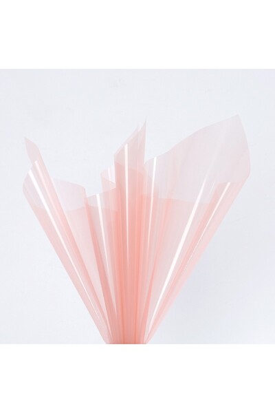 OEM Celofan pentru flori Plastic Glossy Roz 58x58 cm
