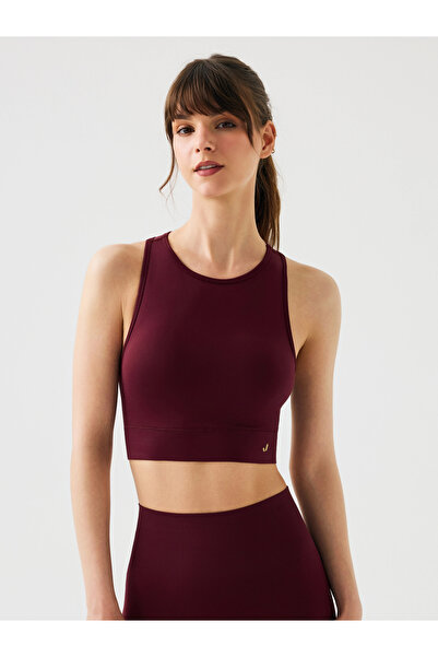 Jerf Vella Racerback Comfort Sports Bra Burgundy