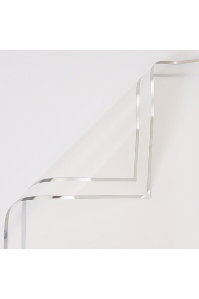 OEM Celofan pentru flori Plastic Alb 57x57 cm