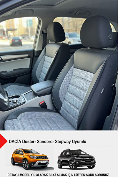 GM-DESIGN غطاء مقعد السيارة من قماش بيكيه من سلسلة سبيد - (متوافق مع داسيا سا...