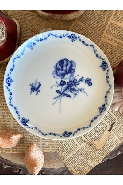 FÜRSTENBERG Lottine Alt Blue and White Floral Patterned 6-Piece Cake Plate Se...