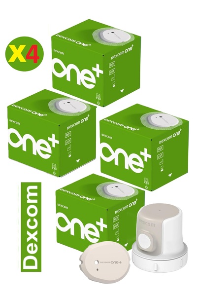 DEXCOM Dexcom One+ 4 Count Blood Glucose Sensor Provides Continuous Glucose M...