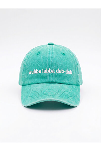 Hathub Club "wubba lubba dub dub" Rick & Morty Temalı Nakışlı Yıkamalı Şapka