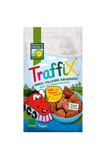 MÜHLE Biscuiti din spelta cu ciocolata indulciti cu agave pentru copii,