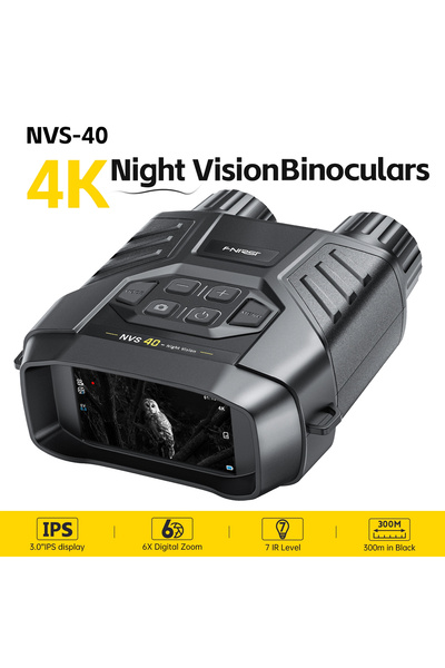 FNIRSI NVS-40 4K HD Gece Görüşlü Dürbün Kızılötesi 6x Dijital Zoom