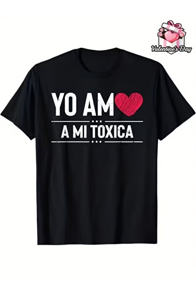 2mcup Men'S Round-Neck Pure T-Shirt, All-Season Wear, Letter Print Design, Co...