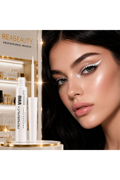 real beauty Liquid eyeliner white color from waterproof eyeliner lasts for 24...