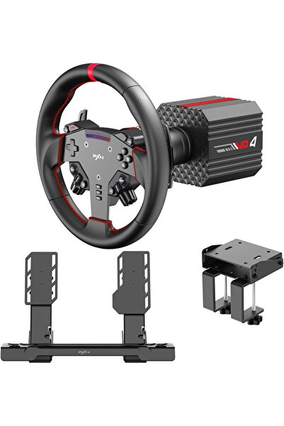 pxn VD4 4Nm direct drive racing kit, quick-release wheel & hall pedals for Wi...