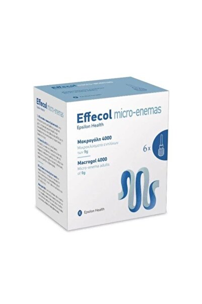 Epsilon Health Effecol Micro-Enemas Macrogol 4000 6 x 9gr