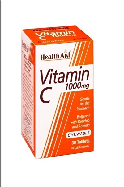 Health Aid Vitamin C 1000mg, Μασώμενο Συμπλήρωμα Διατροφής, 30chew.tabs