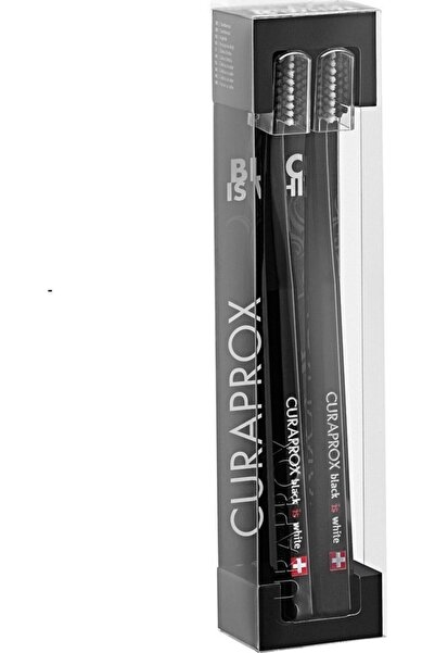 Curaprox Black is White Οδοντόβουρτσα για λευκά δόντια, 2 τμχ