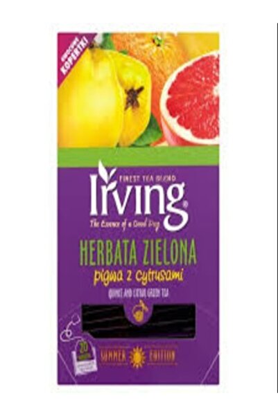Irving Ceai Verde Gutui si Citrice 20 plic x 1.5g