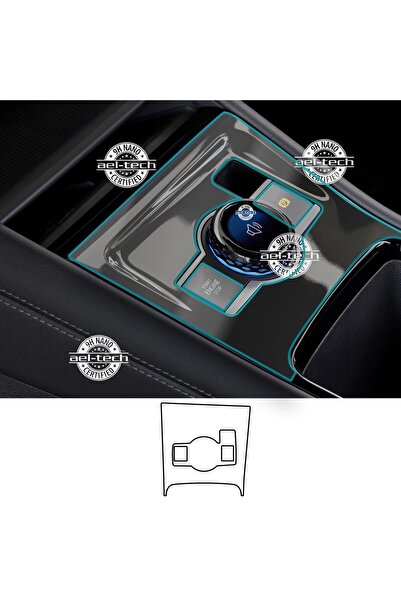 Oroel Volkswagen Tayron Compatible Gear Shift Surround Piano Black Tpu Protec...