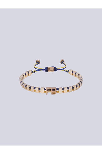 Fenerbahçe Bronz FB Bir Ömür Sarı Lacivert Unisex Bileklik