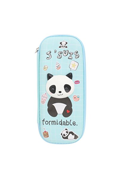 The Concept Factory Penar scolar pentru copii, Model Panda 3D Funny, Un singu...