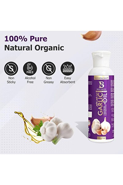 BEAUTY AMBITION Garlic Oil for Hair Regrowth and Nourishment on Dry Damaged H...