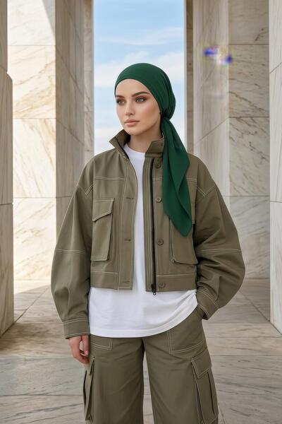 Aisha's Design Tie-On Crepe Bonnet Turban,B-101