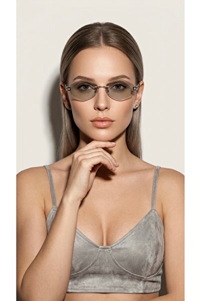 Olivier Philippe 1344 Silver-Green Sunglasses