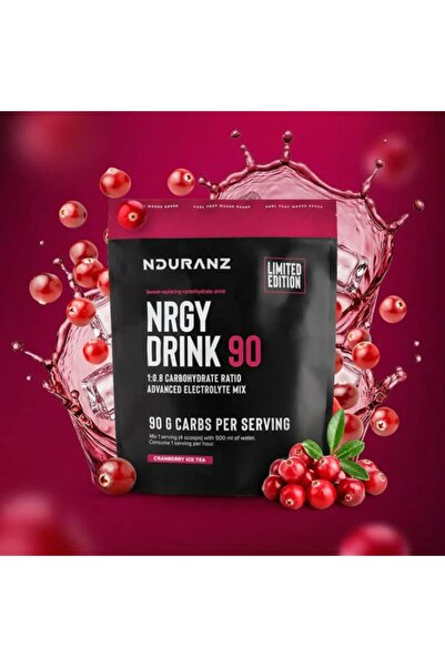 NDURANZ Carbohidrați pudră, Unit Drink 90g, ceai rece și merișoare