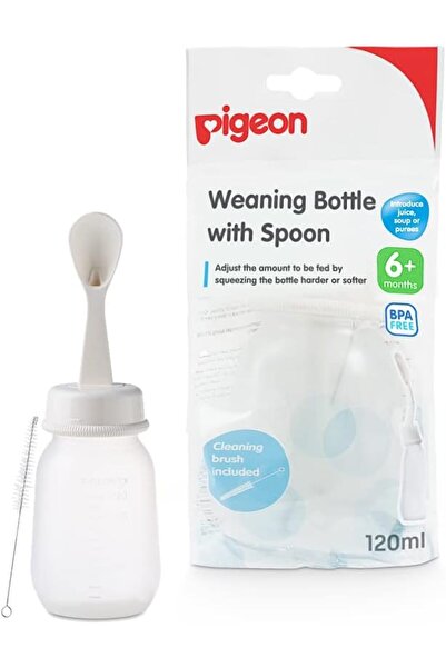 pigon PIG WEANING BOTTLE WITH SPOON 120ML 3282