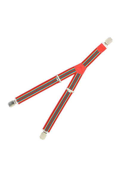 ButicCochet Bretele pentru copii, Buticcochet, cleme metalice, 25 mm, cu dung...
