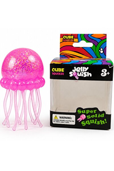 DAT Jellyfish Squishy Toy Glitter Stress Relief Stretchy Tentacle Squeeze Bal...