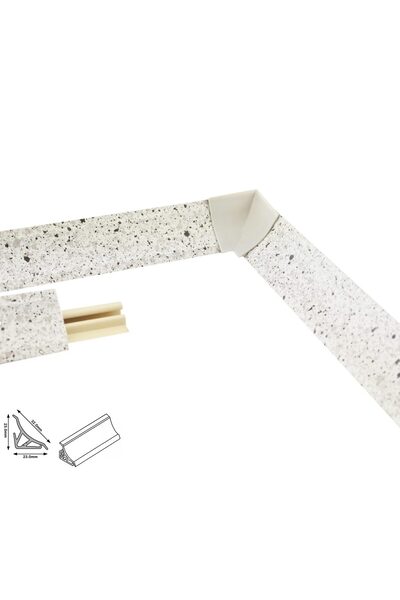 KYCT Profil etansare blat bucatarie 23 x 23 mm Piatra Granitata 1,5 m
