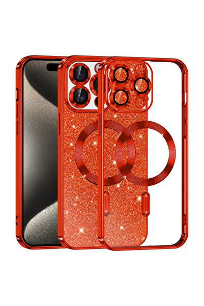 Techsuit Θήκη για iPhone 15 Pro Max, Πολυτελής με Γκλίτερ, MagSafe, αντικραδα...